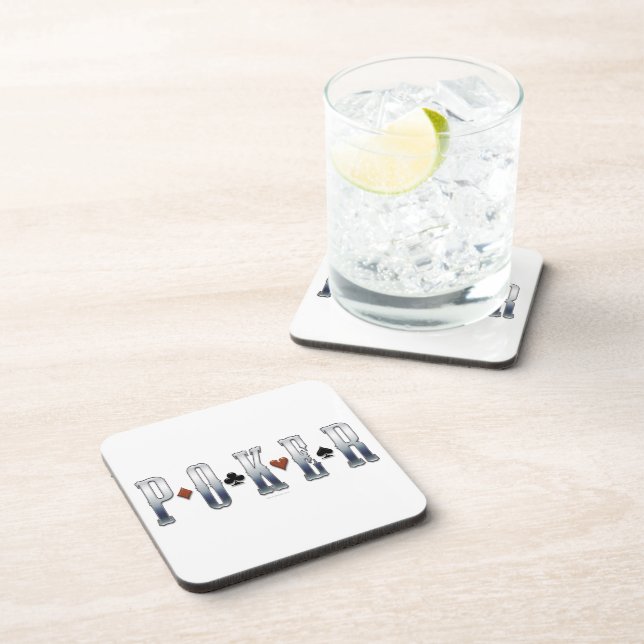 Dessous-de-verre Poker Beverage Coaster (Côté Droit)