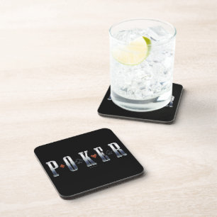 Dessous-de-verre Poker Beverage Coaster