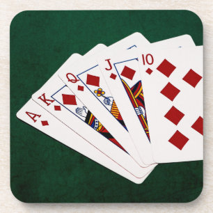 Dessous-de-verre Poker Hands - Brosse Royale - Costume Diamants