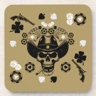 Dessous-de-verre Poker thème Lucky