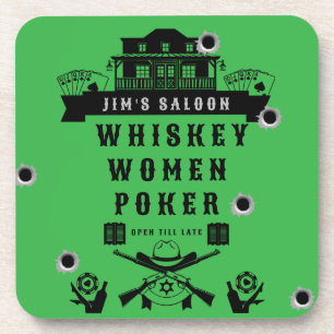 Dessous-de-verre Poker Wild West Americana