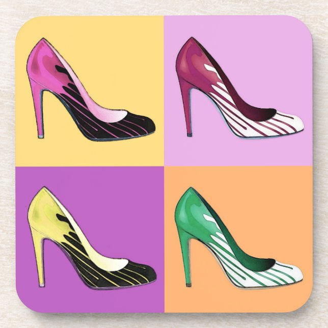 Dessous-de-verre Pompes Stiletto Pop Art / Chaussures / talons haut (Devant)