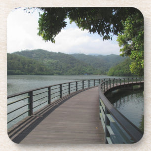 Dessous-de-verre Pont cyclable sur l'eau