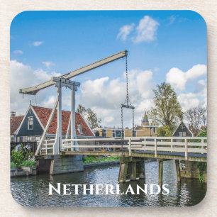 Dessous-de-verre Pont hollandais en bois levant à Pays-Bas