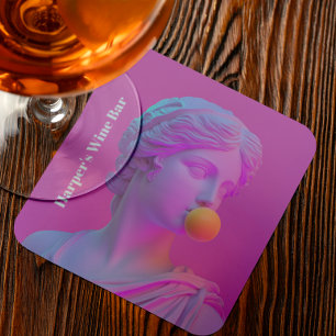 Dessous-de-verre Pop Vénus de bulle rose