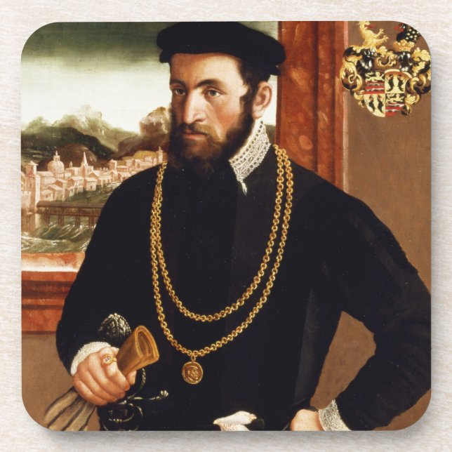 Dessous-de-verre Portrait d'Anton Rummel von Liechtenan (Devant)
