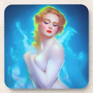 Dessous-de-verre Portrait de déesse Ethereal - Imaginaire Surreal
