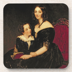 Dessous-de-verre Portrait d'Eliza Boardman et son fils, Robert, 18