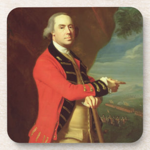 Dessous-de-verre Portrait du Général Thomas Gage, c.1768 (huile s