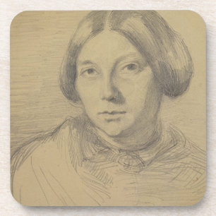 Dessous-de-verre Portrait d'une femme, probablement George Sand