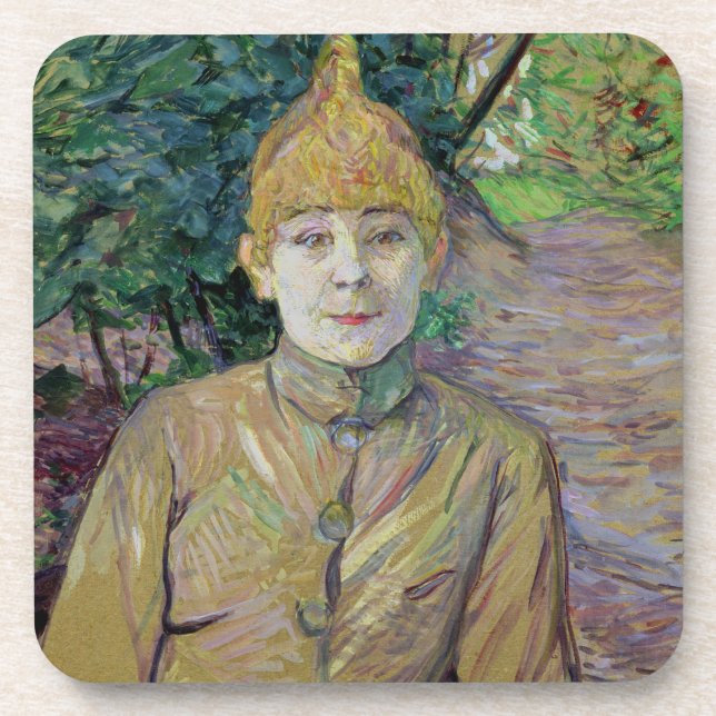 Dessous-de-verre Portrait d'une femme, probablement la danseuse (Devant)