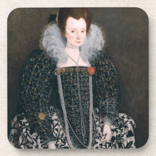 Dessous-de-verre Portrait d'une femme, traditionnellement identifi