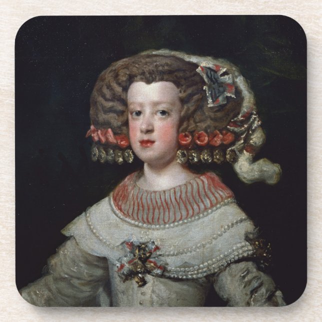 Dessous-de-verre Portrait fut de Maria Teresa d'Infanta des (Devant)