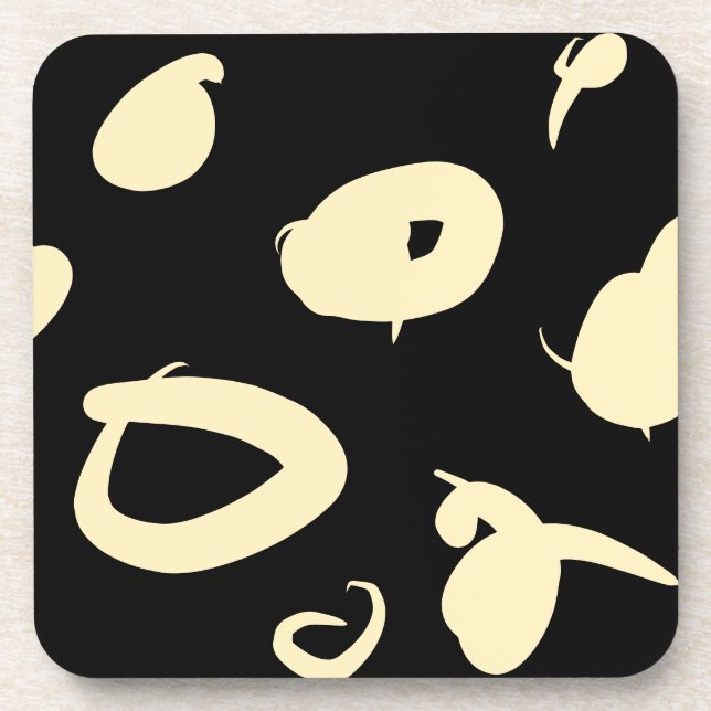 Dessous-de-verre Posavasos Monasterio acrílico abstracto moderno (Devant)