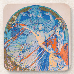 Dessous-de-verre Poster d'Alphonse Mucha pour le Sokol Festival (19