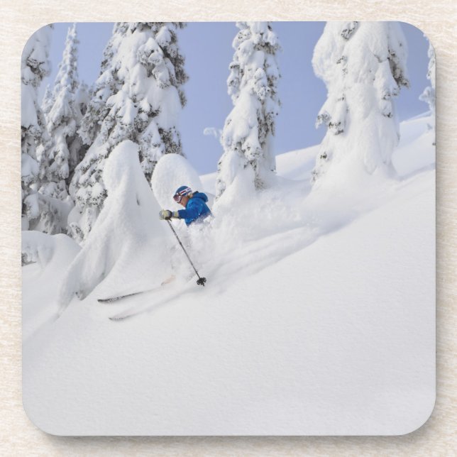 Dessous-de-verre Poudre de skis Mistie Fortin (Devant)