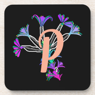 Dessous de verre pour boissons Monogramme initiale