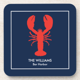 Dessous-de-verre Prêt de homard rouge du Maine personnalisé - ensem