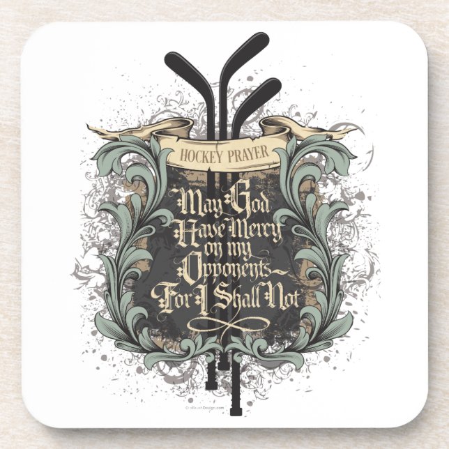Dessous-de-verre Prière de hockey (Devant)