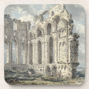 Dessous-de-verre Prieuré de Tynemouth, le Northumberland, c.1792-9