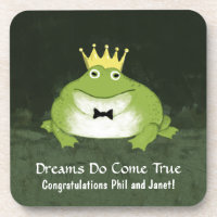 Prince mignon de grenouille avec le texte