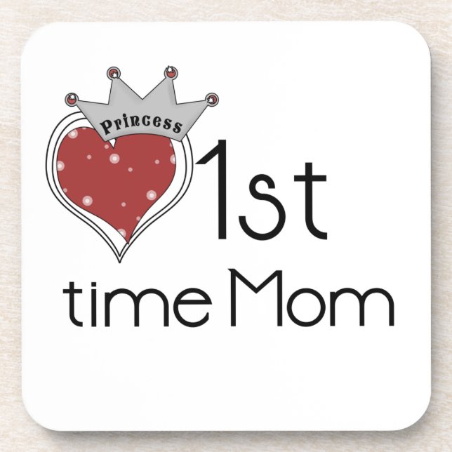 Dessous-de-verre Princess Heart 1st Time Maman Dons (Devant)