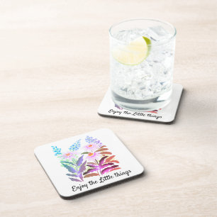 Dessous-de-verre Profitez des petites choses marguerites