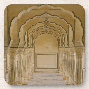 Dessous-de-verre Promenade percée de colonnes à l'intérieur de l