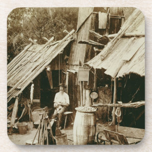 Dessous-de-verre Prospecteur australien, c.1880s (photo de sépia)