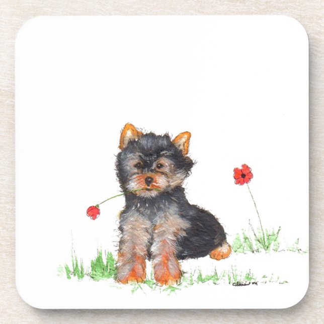 Dessous-de-verre Pub de Yorkshire terrier (Devant)