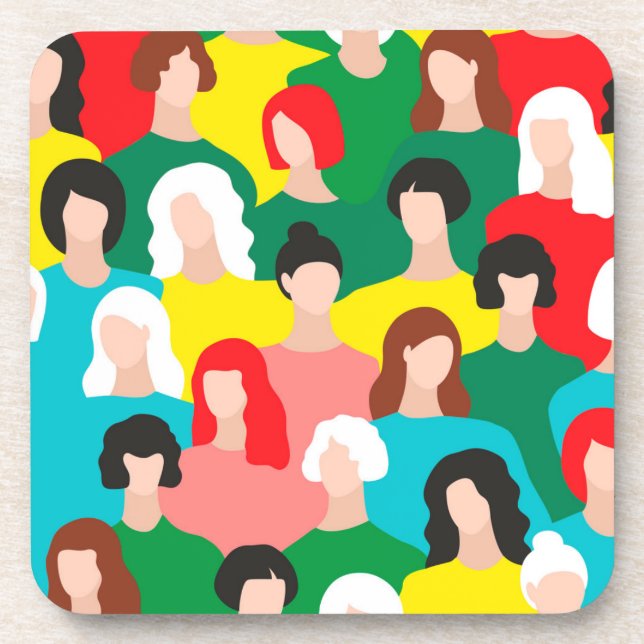 Dessous-de-verre Puissance des filles (Devant)