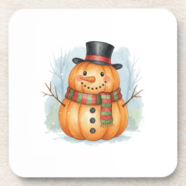 Dessous-de-verre Pumpkin snowman