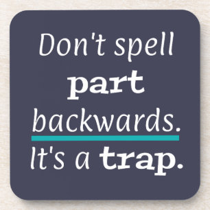 Dessous-de-verre Pun Part Back Funny Papa Joke Anglais Enseignant