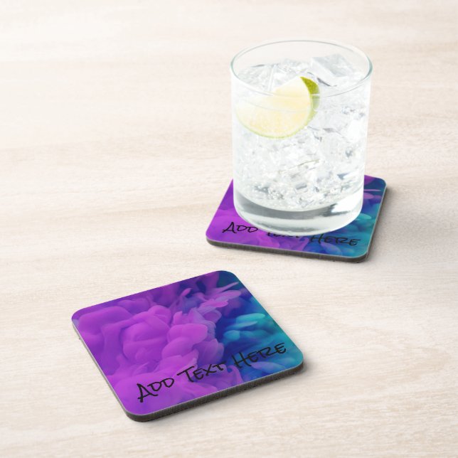 Dessous-de-verre Purple et Blue Digital Smoke (Côté Droit)