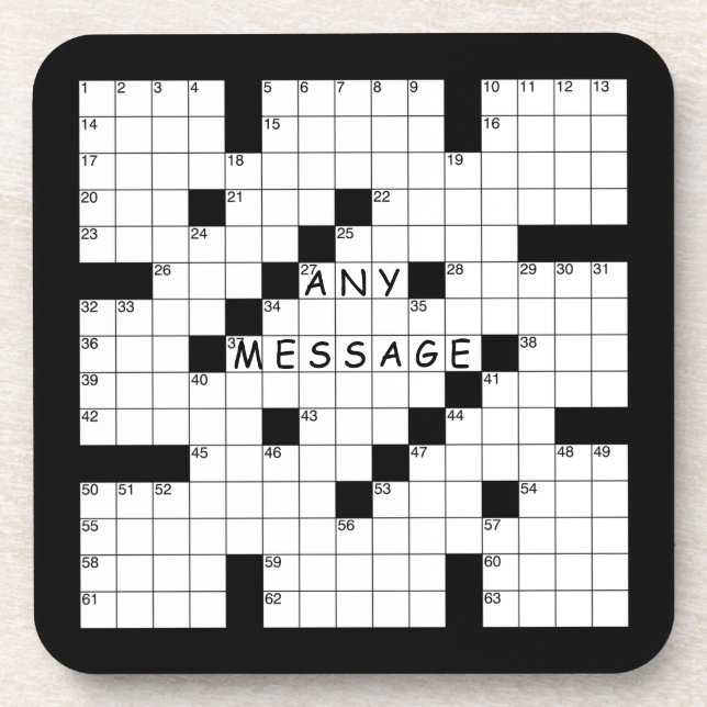 Dessous-de-verre Puzzle de mots croisés (Devant)