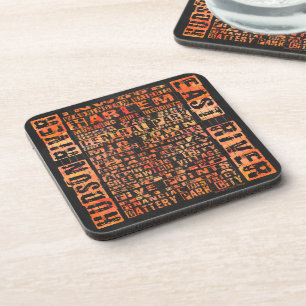 Dessous-de-verre Quartiers de NYC Orange