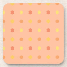 Quatre coins Peach Yellow Tiled Motif