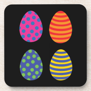 Dessous-de-verre Quatre Oeufs de Pâques colorés
