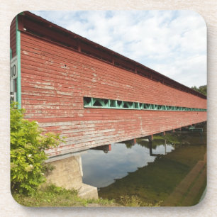 Dessous-de-verre Québec, Canada. Pont couvert Galipeault à