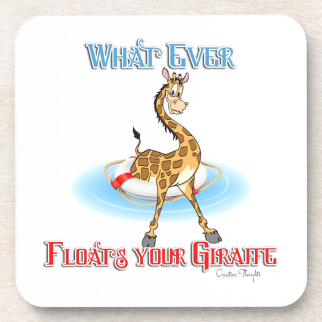 Dessous-de-verre Quel Que Soit Ce Qui Flotte Votre Giraffe (Devant)