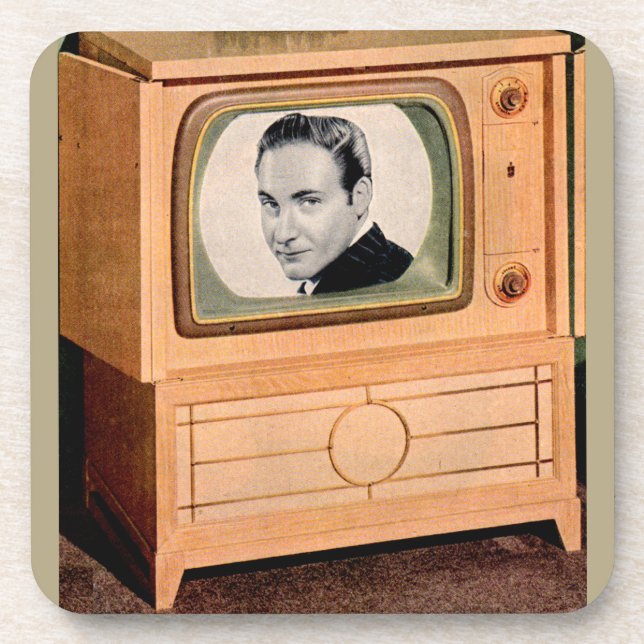 Dessous-de-verre Qui est à la télé ? (Devant)