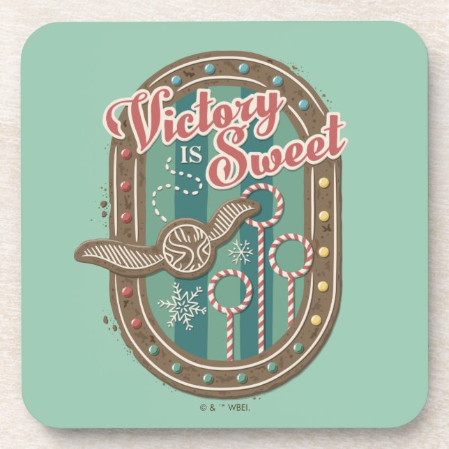 Dessous-de-verre QUIDDITCH™ Victory est Sweet Holiday Cookie Graphi (Devant)