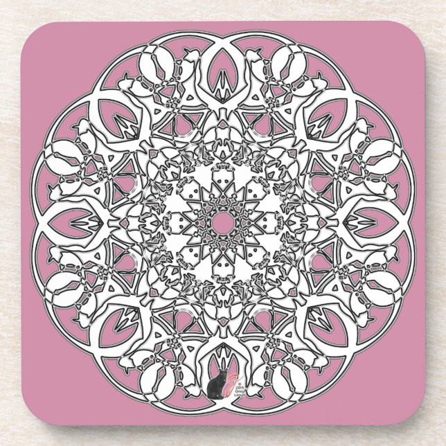 Dessous de verre Quixotic Octa Glyph Dawn (Devant)