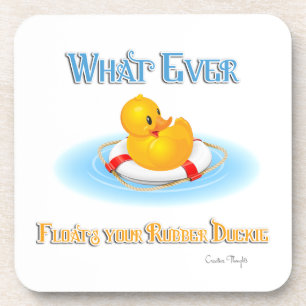 Dessous-de-verre Quoi qu'il Flotte votre Duckie en caoutchouc