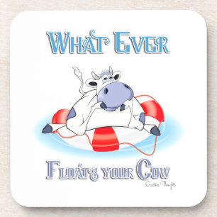 Dessous-de-verre Quoi qu'il flotte votre vache 3