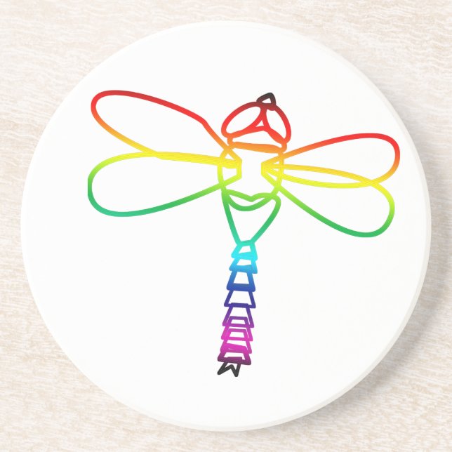 Dessous de verre Rainbow Dragonfly (Devant)