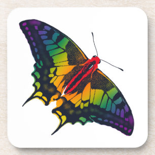 Dessous-de-verre Rainbow Pride Flag Swallowtail Butterfly