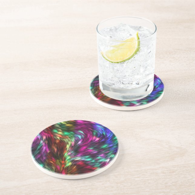 Dessous de verre Rainbow Splash Glass (Côté)