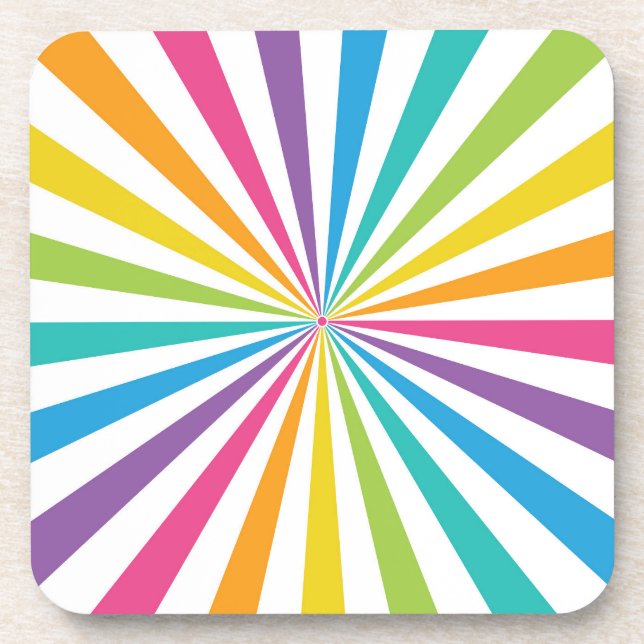 Dessous-de-verre Rainbow Sunburst (Devant)