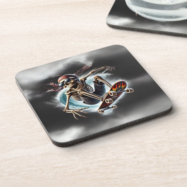 Dessous de verre Rattle & Roll Skateboard (Côté gauche)